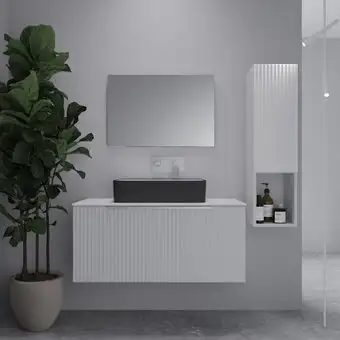 ЗОВ Тумба под умывальник Дублин 100 DU100LWMFW (флавио белый) – изображение в каталоге