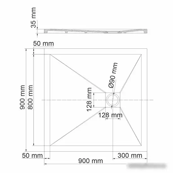 Душевой поддон Wasserkraft Aller 10T03 - фото товара