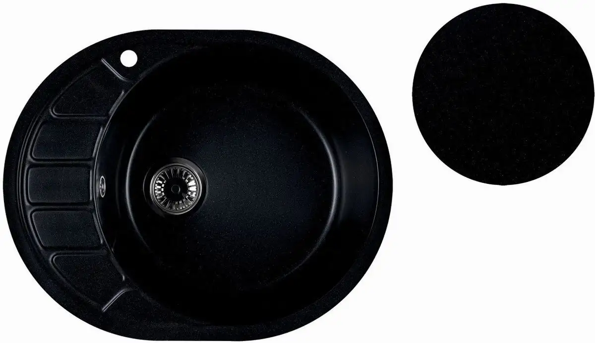 Кухонная мойка Marblan Ovata R (оникс) - фото товара