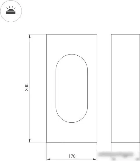 Фонарный столб Arlight LGD-MUSE-BOLL-H300-12W Warm3000 037525