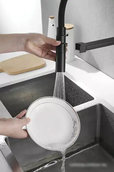 Смеситель Rose R133H (черный) - фото товара