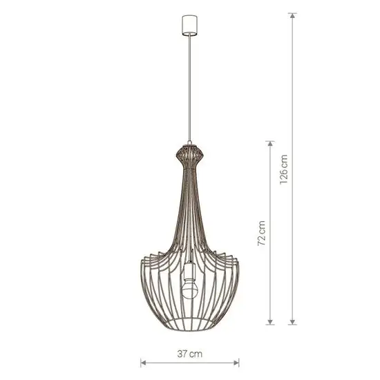 Подвесная люстра Nowodvorski Luksor S 8851 (Black) – фото товара