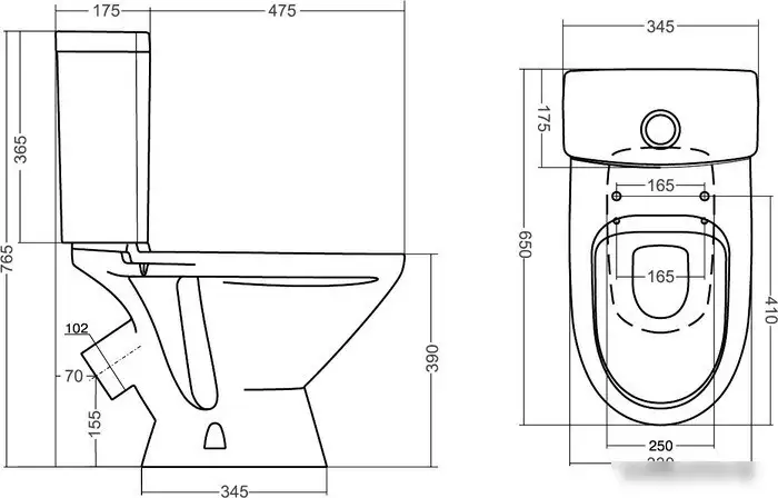 Унитаз Santek Лига [1.WH30.2.197] - фото товара