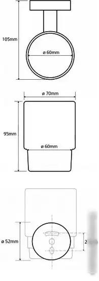 Стакан для зубной щетки и пасты Bemeta Trend-i 104110018 – фото товара
