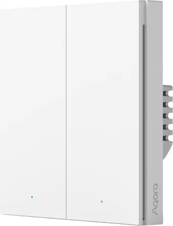 Выключатель Aqara Smart Wall Switch H1 (двухклавишный, без нейтрали) – изображение в каталоге