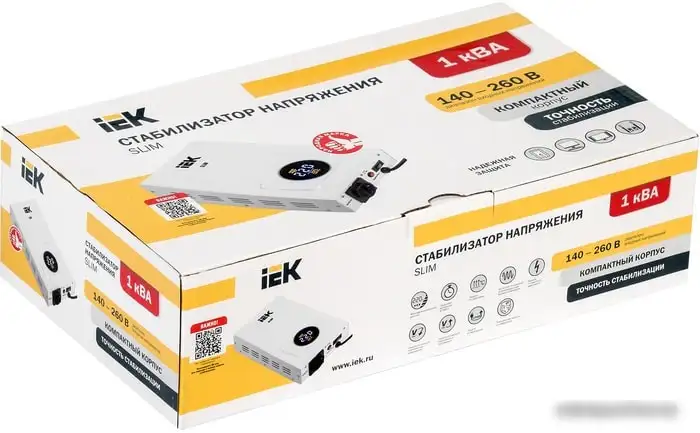 Стабилизатор напряжения IEK Slim 1кВА – фото товара