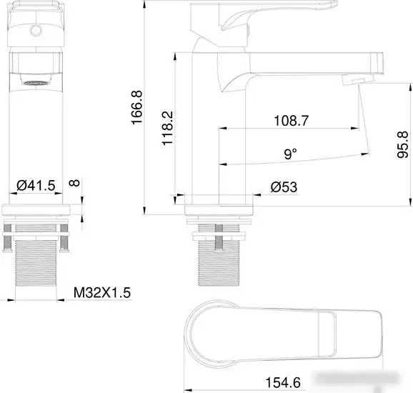 Смеситель Wonzon&Woghand WW-A40222-BG - фото товара