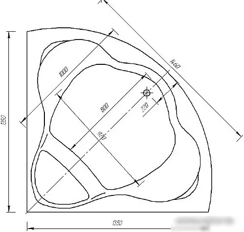 Ванна Aquatek Галатея 135x135 - фото товара