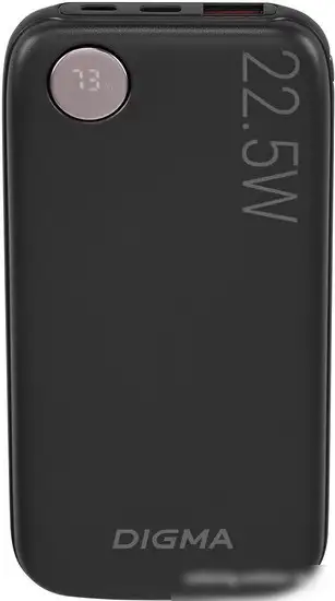 Внешний аккумулятор Digma DGPF10B 10000mAh (черный) – фото товара