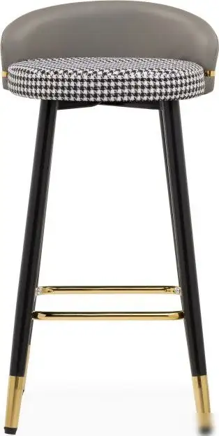 Стул Woodville Kardial полубарный (серый/черный)