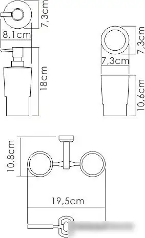 Держатель для стакана и дозатора мыла Wasserkraft K-28189 – фото товара