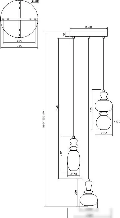Подвесная люстра Moderli Glaze V11702-PL – фото товара