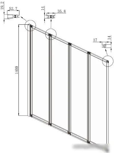 Душевая шторка Ambassador Bath Screens 16041111L 100 – фото товара