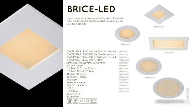 Точечный светильник Lucide Brice-Led 28906/11/31 – фото товара
