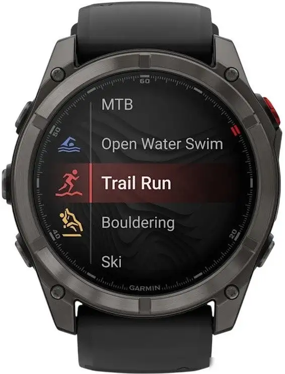 Умные часы Garmin Fenix 8 Pro 51 мм (серый, черный силиконовый ремешок) – фото товара