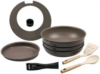 Набор сковород Lara LR01-301 (коричневый)