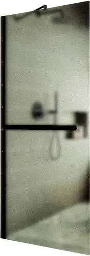 Душевая стенка MaybahGlass 109x195 MGD-713-6ш (сатин стекло/черный) - изображение в каталоге