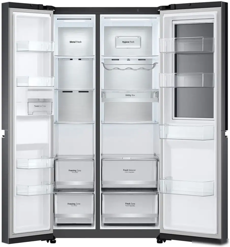 Холодильник side by side LG DoorCooling+ GC-Q257CBFV - фото товара