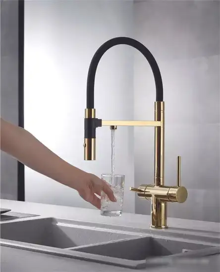 Смеситель Rose R958E (золотой) - фото товара