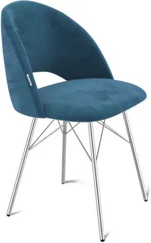 Стул Sheffilton SHT-ST34/S64 (тихий океан/хром лак) – изображение в каталоге