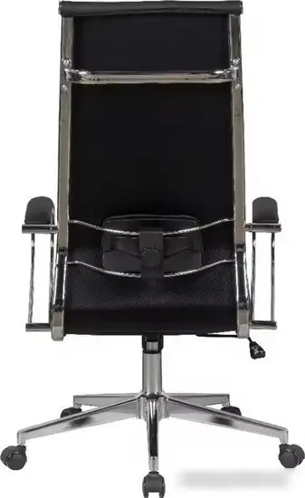 Кресло SitUp Mike chrome (экокожа Black/Black) – фото товара