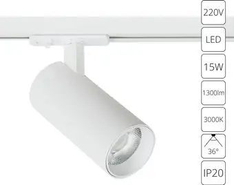 Трековый светильник Arte Lamp Bene A1936PL-1WH – изображение в каталоге