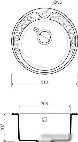 Кухонная мойка Omoikiri Tovada 51 BL - фото товара