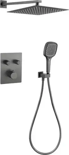Душевая система Grocenberg GB5040 с термостатом (графит) - изображение в каталоге