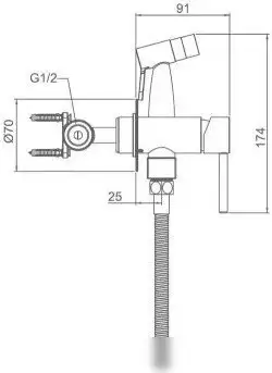 Гигиенический душ Gappo G7206-3 - фото товара
