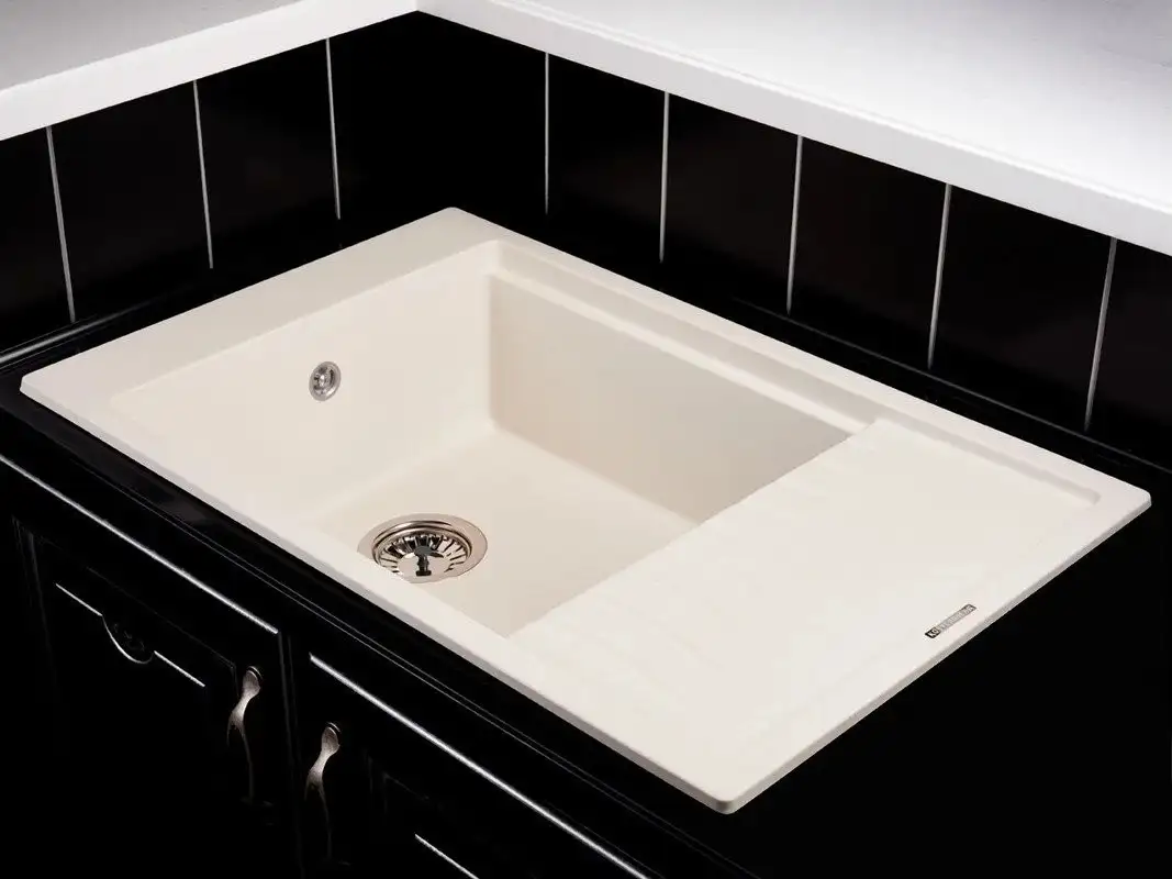 Кухонная мойка KUPPERSBERG Mila 1B1D White Alabaster - фото товара