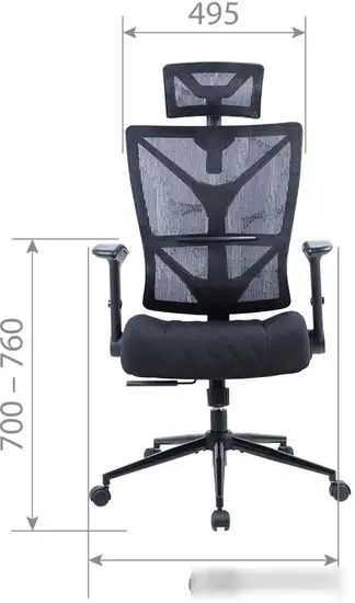 Офисное кресло CHAIRMAN CH566 (черный) – фото товара