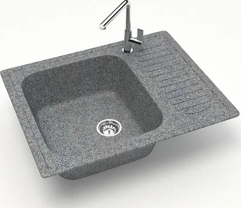 Кухонная мойка MARRBAXX Карельский камень 15/Q8 F015Q008 (темно-серый) - фото товара