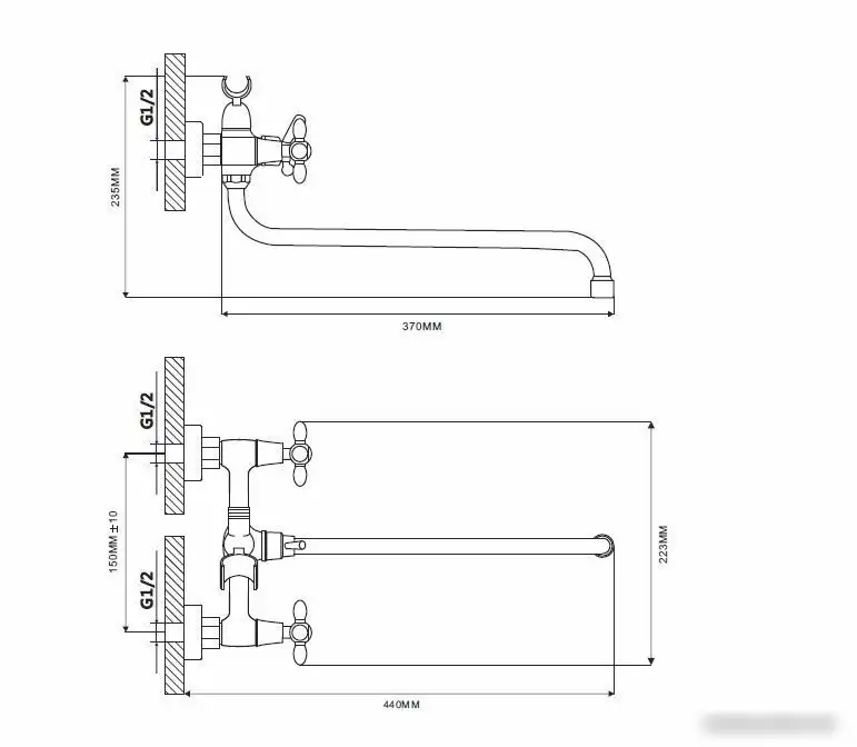 Смеситель Ekko by Maxonor EM2227-2 - фото товара