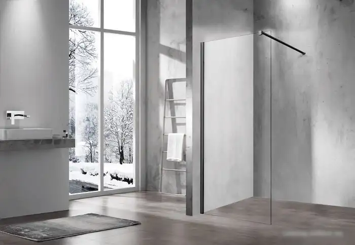 Душевая стенка Vincea Walk-In VSW-1H100CLB (матовый черный/прозрачное) - фото товара