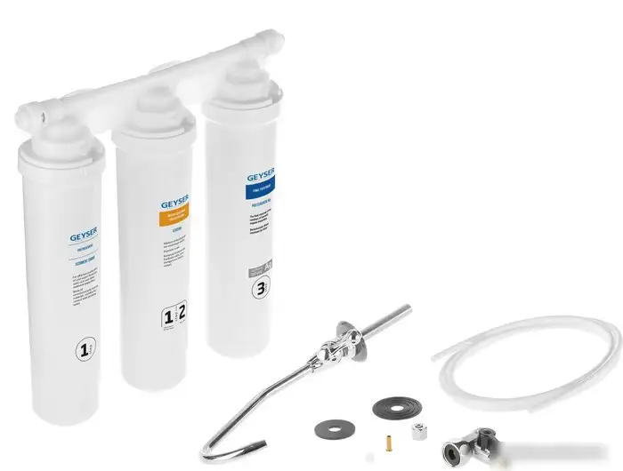 Стационарная система "под мойкой" Гейзер Оптима Старт - фото товара