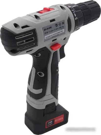 Дрель-шуруповерт Ресанта ДА-24-2ЛК (с 2-мя АКБ, кейс) – фото товара