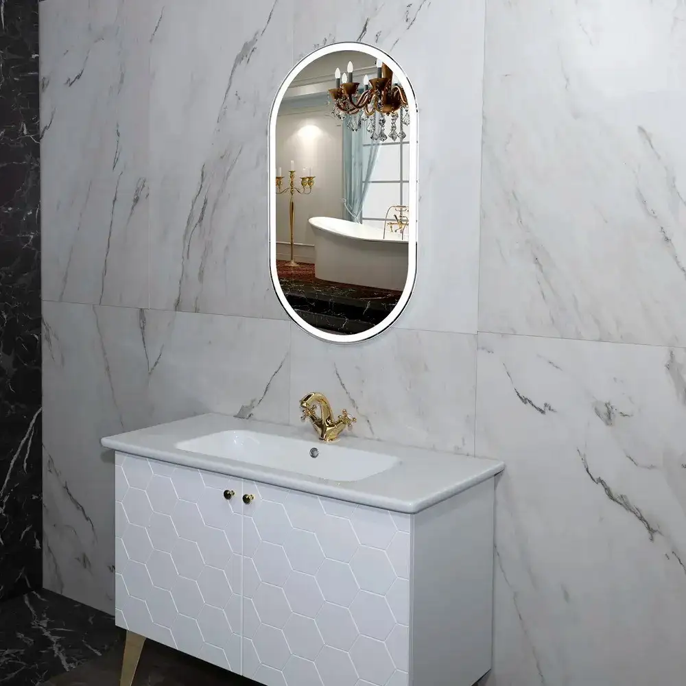 Пекам Зеркало Iva 1 45x90 Iva1-45x90B (с подсветкой и бесконтактным сенсором) – фото товара