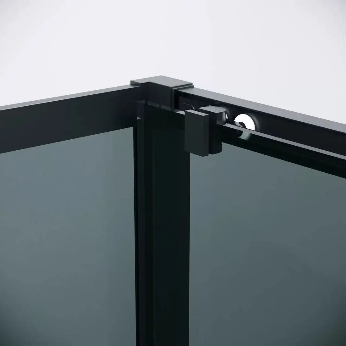 Душевая стенка Grossman Cosmo 100х195 200.K33.02.100.21.10 (черный матовый/стекло тонированное) - фото товара