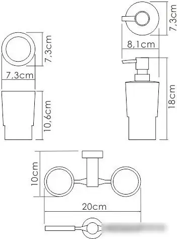 Держатель для стакана и дозатора мыла Wasserkraft K-28289 – фото товара