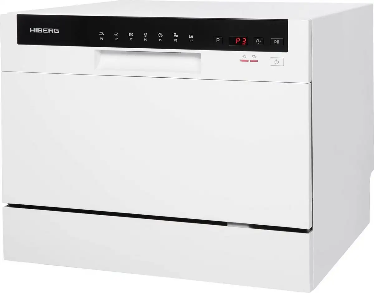 Отдельностоящая посудомоечная машина Hiberg T56 615 W - фото товара