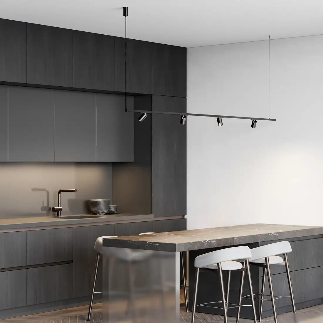 Трековый светильник Elektrostandard Titan Line 85529/01 20W 3000K (титан) – фото товара