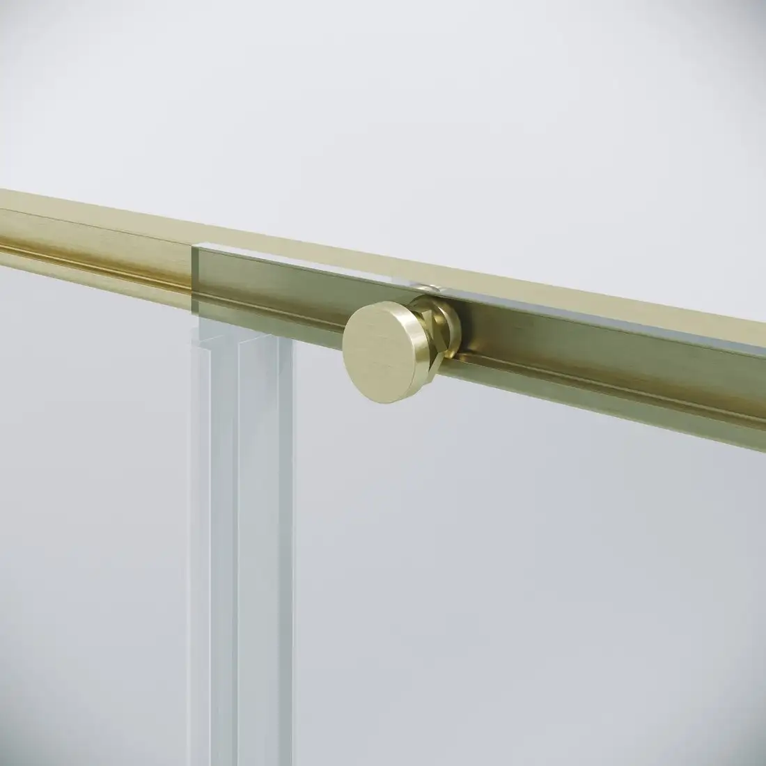 Душевая дверь Niagara Nova NG-44-9ASG 90х195 (золото сатин/прозрачное стекло) - фото товара