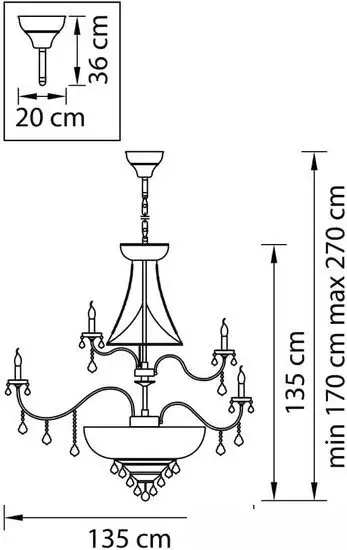 Подвесная люстра Osgona Classic 700514 – фото товара