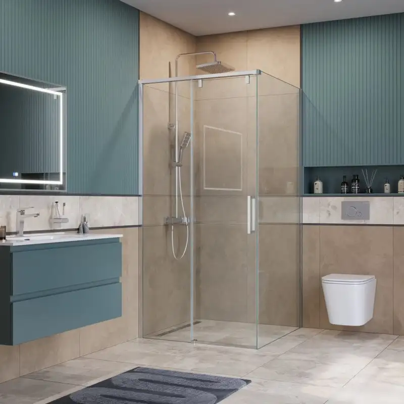 Душевая стенка BelBagno SOFT_CLOSE-1-80-FIX-C-Cr - фото товара