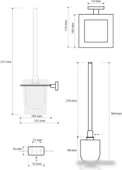 Ершик для унитаза Bemeta Niki 153113012 – фото товара