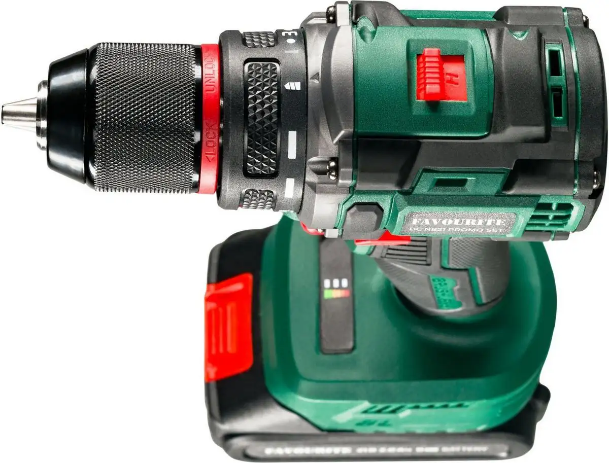 Дрель-шуруповерт Favourite DC NB21 PROMO Set 121158221 (с 2-мя АКБ, кейс) – фото товара