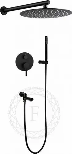 Душевая система Filarete Roun FL1020 (черный матовый)