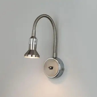 Бра Elektrostandard Plica 1215 MR16 (сатинированный никель/хром) – изображение в каталоге