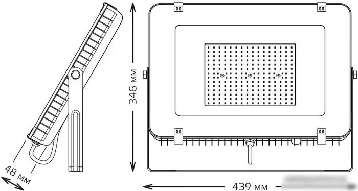 Уличный прожектор Gauss Qplus 200W 6500К 690511200
