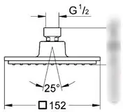 Верхний душ Grohe Euphoria Cube 150 (27705 000) - фото товара